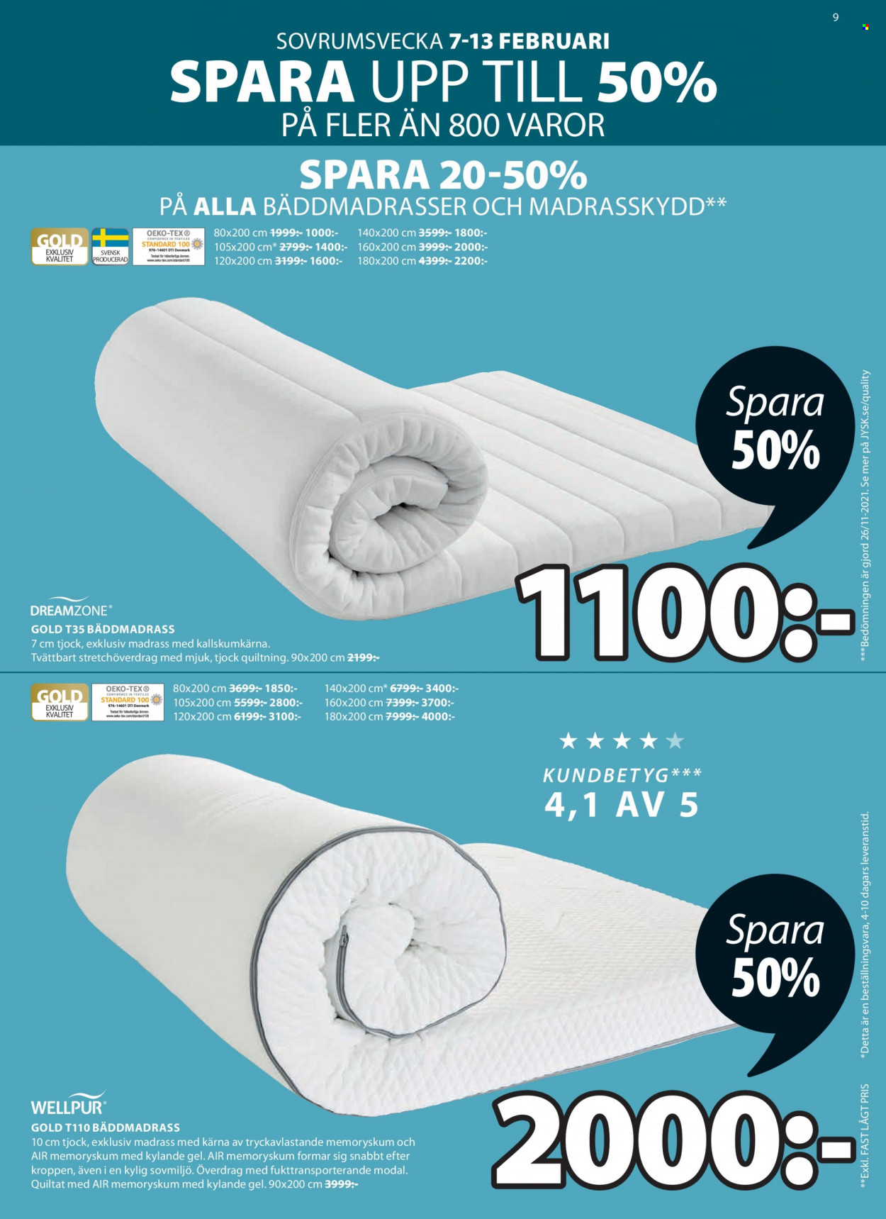 JYSK reklamblad - 7/2 2022 - 20/2 2022. Sida 9