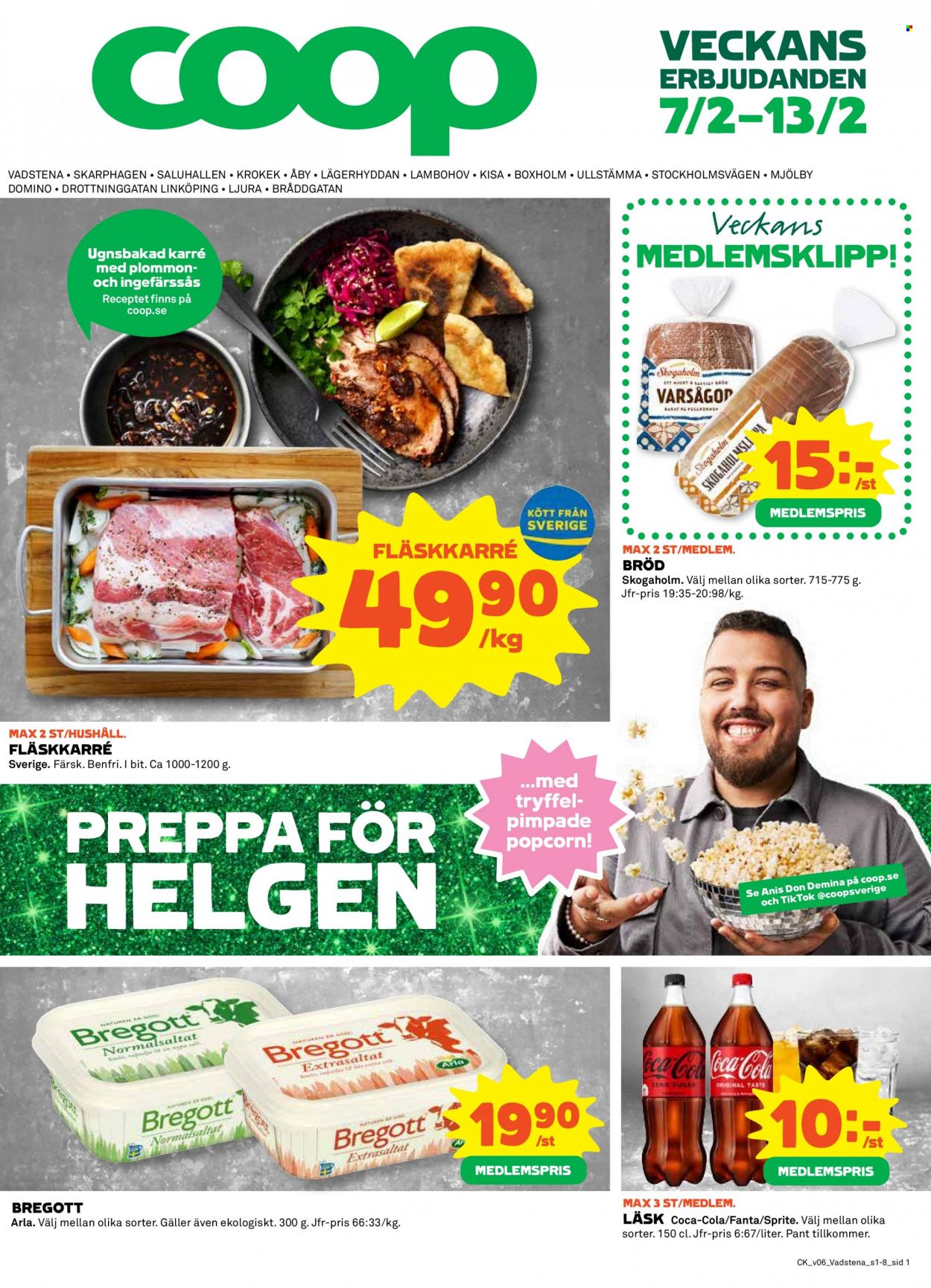 Coop reklamblad - 7/2 2022 - 13/2 2022. Sida 1