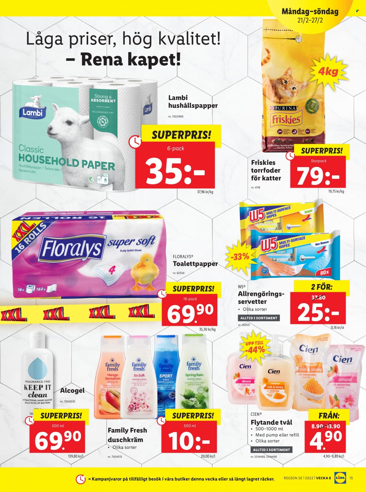 Lidl reklamblad - 21/2 2022 - 27/2 2022. Sida 15