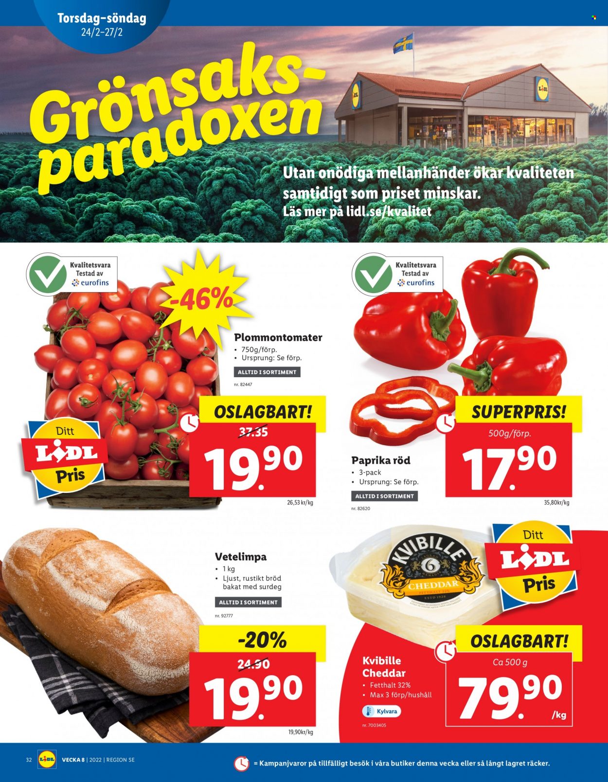 Lidl reklamblad - 21/2 2022 - 27/2 2022. Sida 32