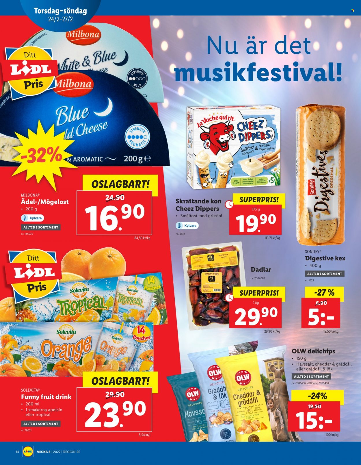 Lidl reklamblad - 21/2 2022 - 27/2 2022. Sida 34