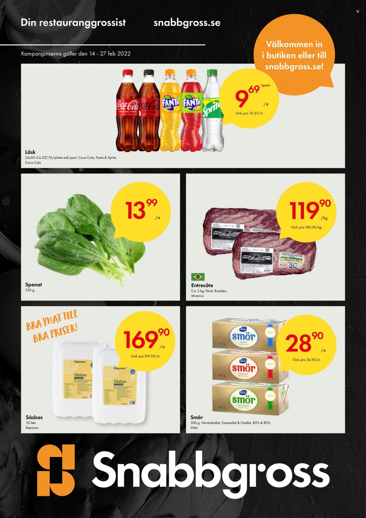 Snabbgross reklamblad - 14/2 2022 - 27/2 2022. Sida 1