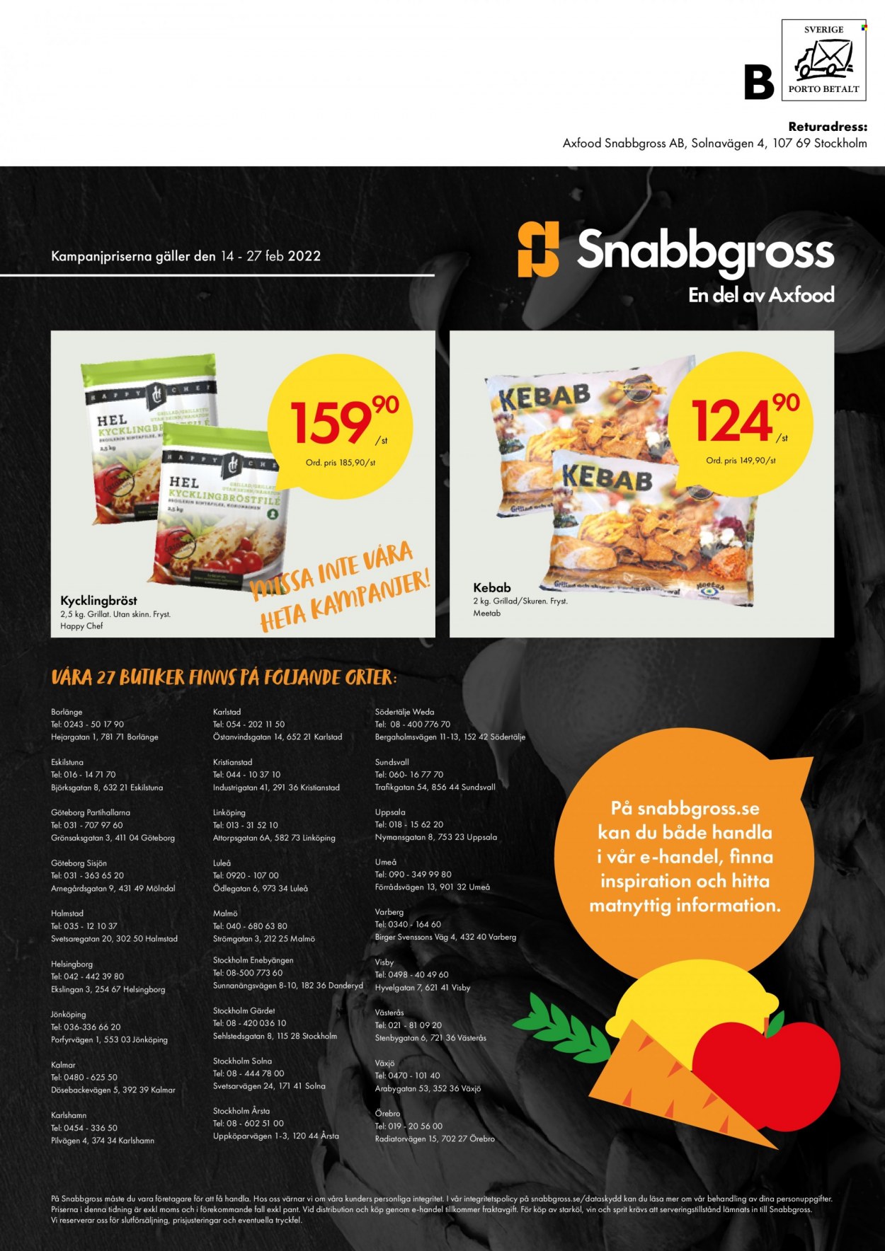 Snabbgross reklamblad - 14/2 2022 - 27/2 2022. Sida 12