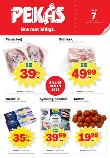 Pekås reklamblad - 14/2 2022 - 20/2 2022.