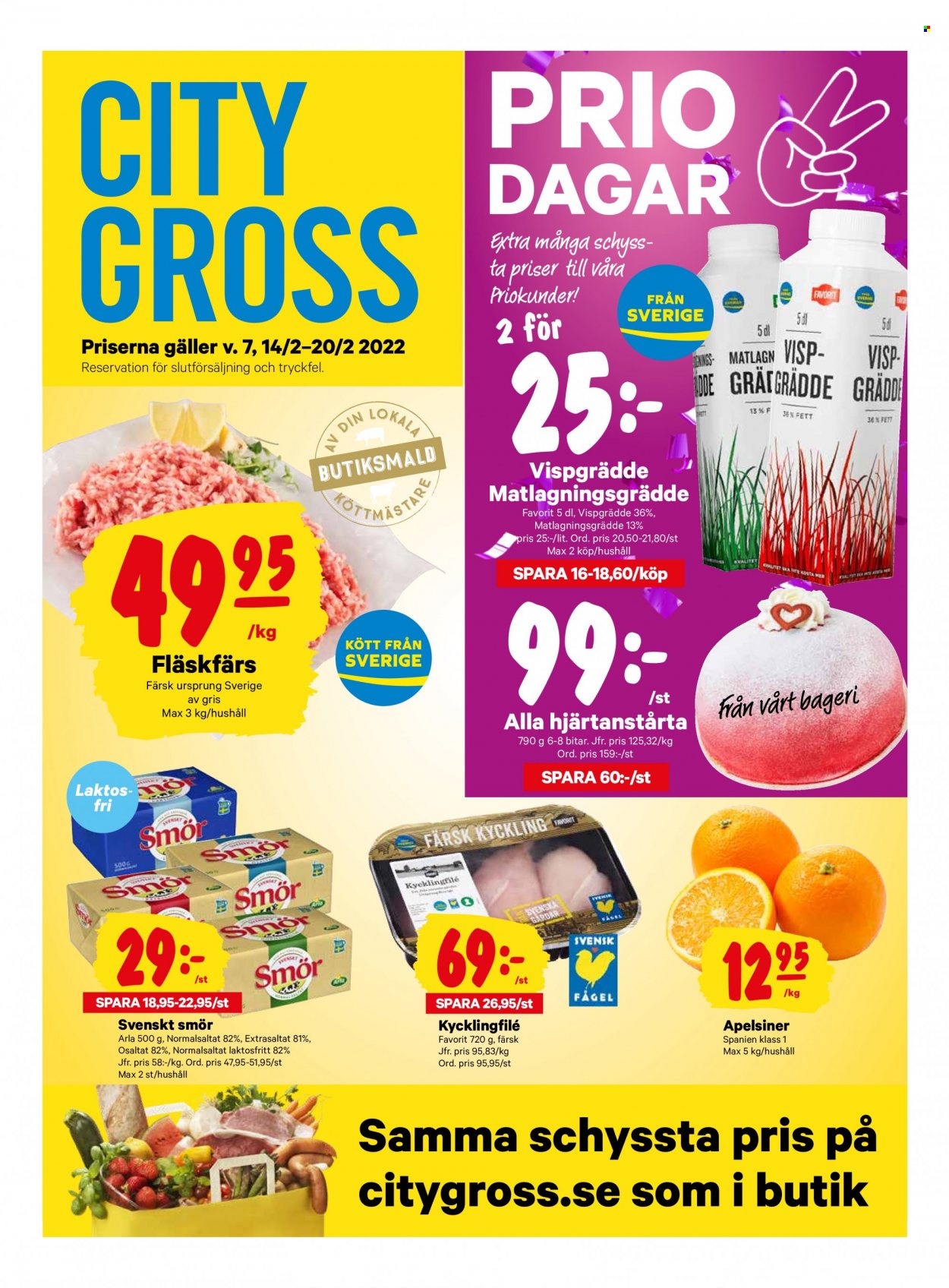 City Gross reklamblad - 14/2 2022 - 20/2 2022. Sida 1