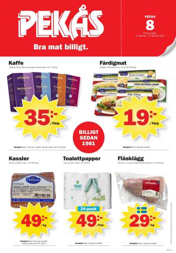 Pekås reklamblad - 21/2 2022 - 27/2 2022.