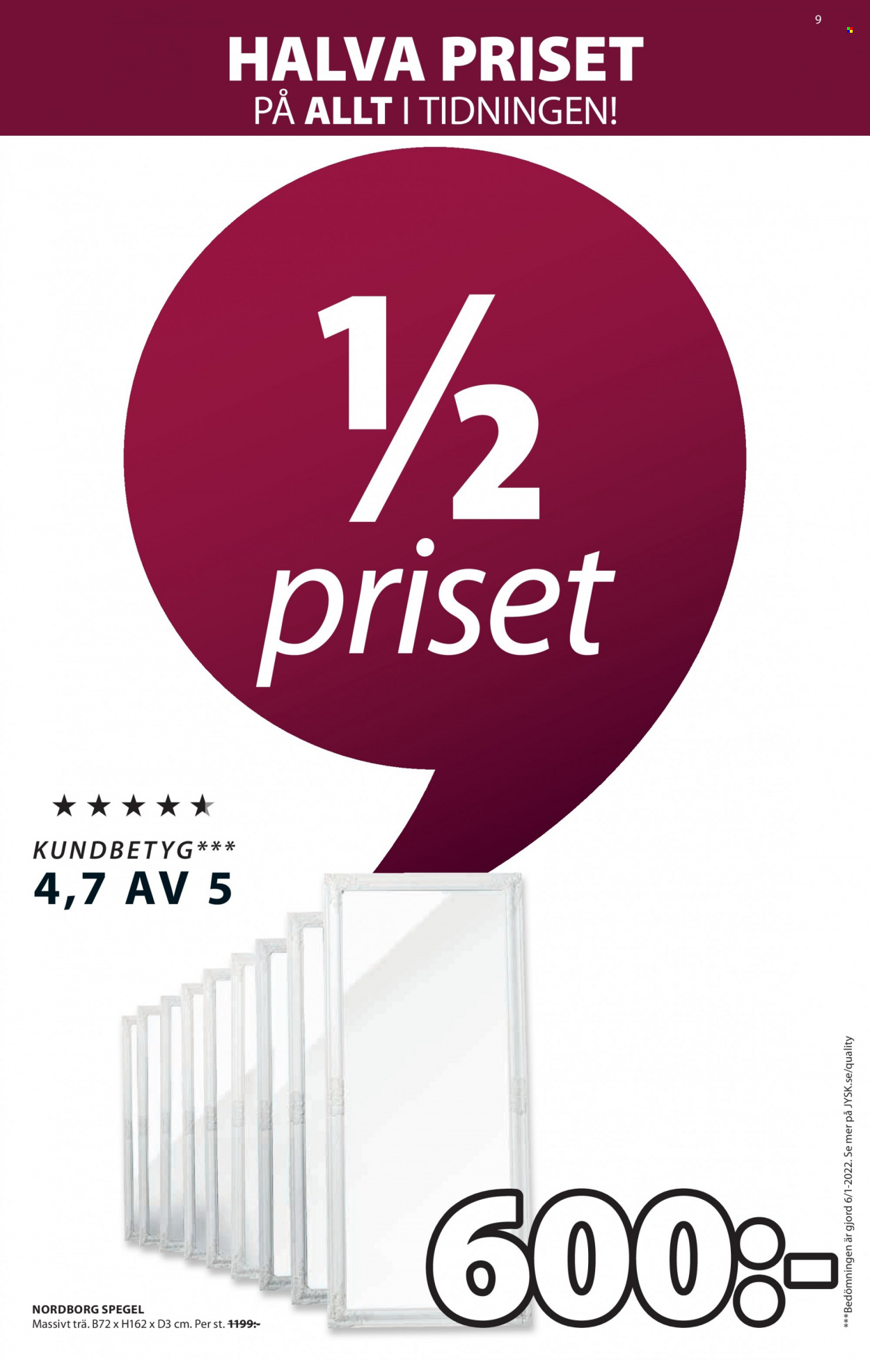 JYSK reklamblad - 21/2 2022 - 27/2 2022. Sida 9