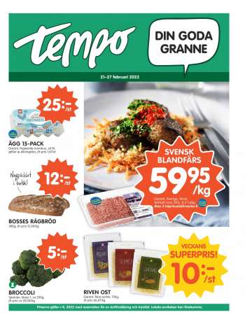 Tempo reklamblad - 21/2 2022 - 27/2 2022.
