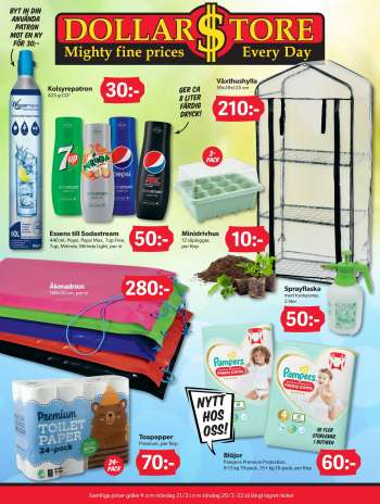 DollarStore reklamblad - 21/2 2022 - 20/3 2022.