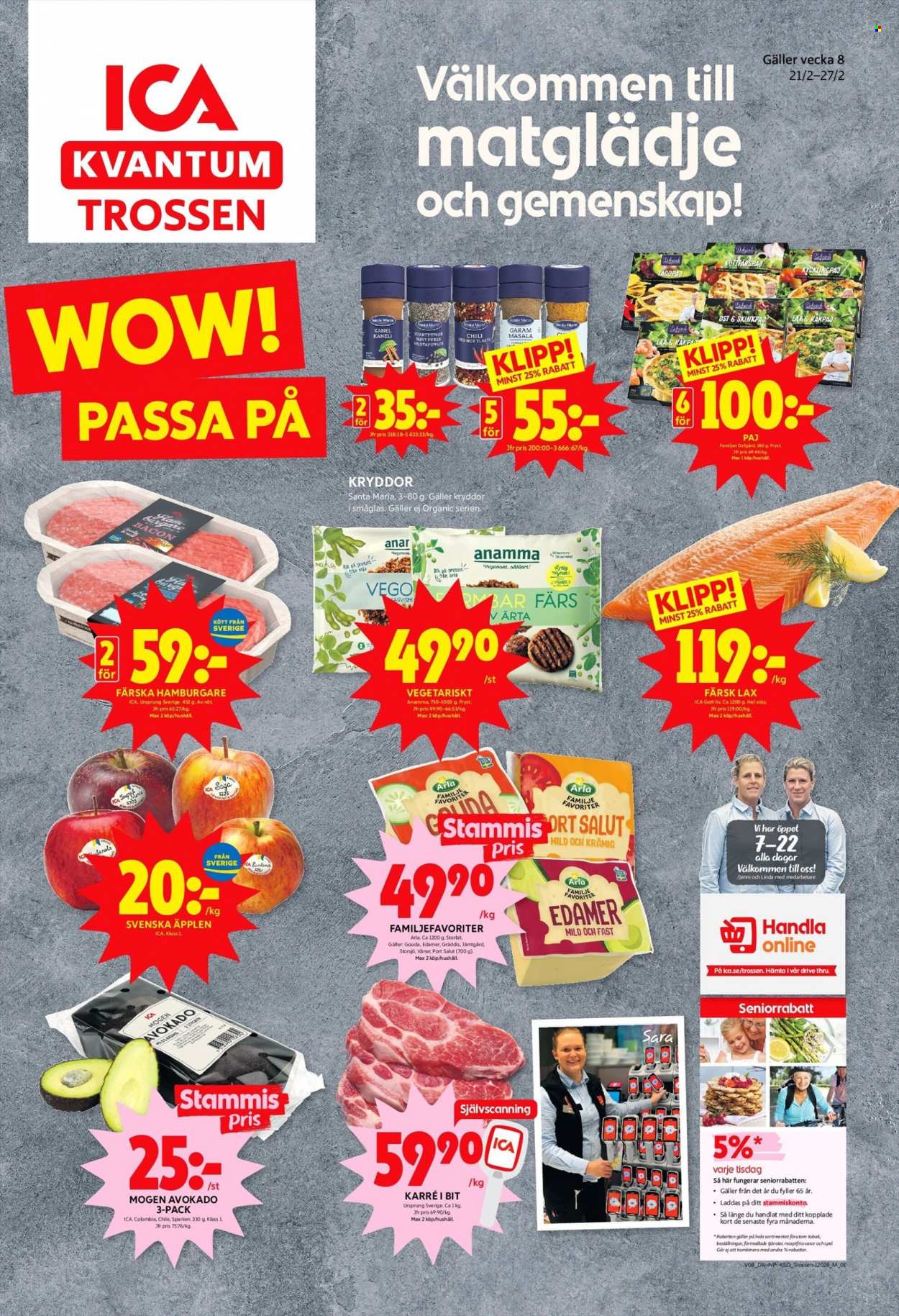 ICA reklamblad - 21/2 2022 - 27/2 2022. Sida 1