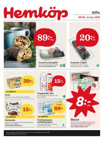 Hemköp reklamblad - 28/2 2022 - 6/3 2022.