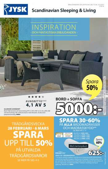JYSK reklamblad - 28/2 2022 - 13/3 2022.