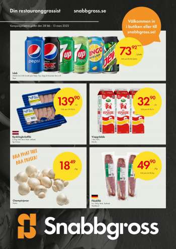 Axfood Snabbgross reklamblad - 28/2 2022 - 13/3 2022.