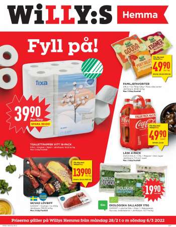 Willys Hemma reklamblad - 28/2 2022 - 6/3 2022.