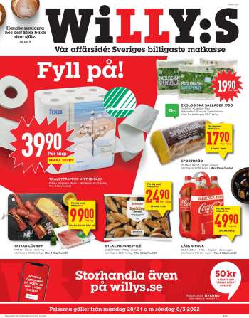 Willys reklamblad - 28/2 2022 - 6/3 2022.