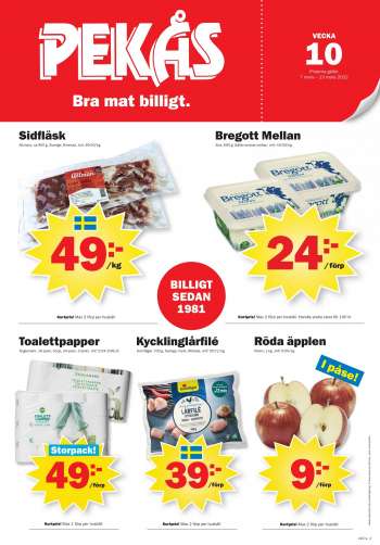 Pekås reklamblad - 7/3 2022 - 13/3 2022.