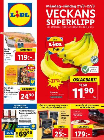 Lidl reklamblad - 21/3 2022 - 27/3 2022.