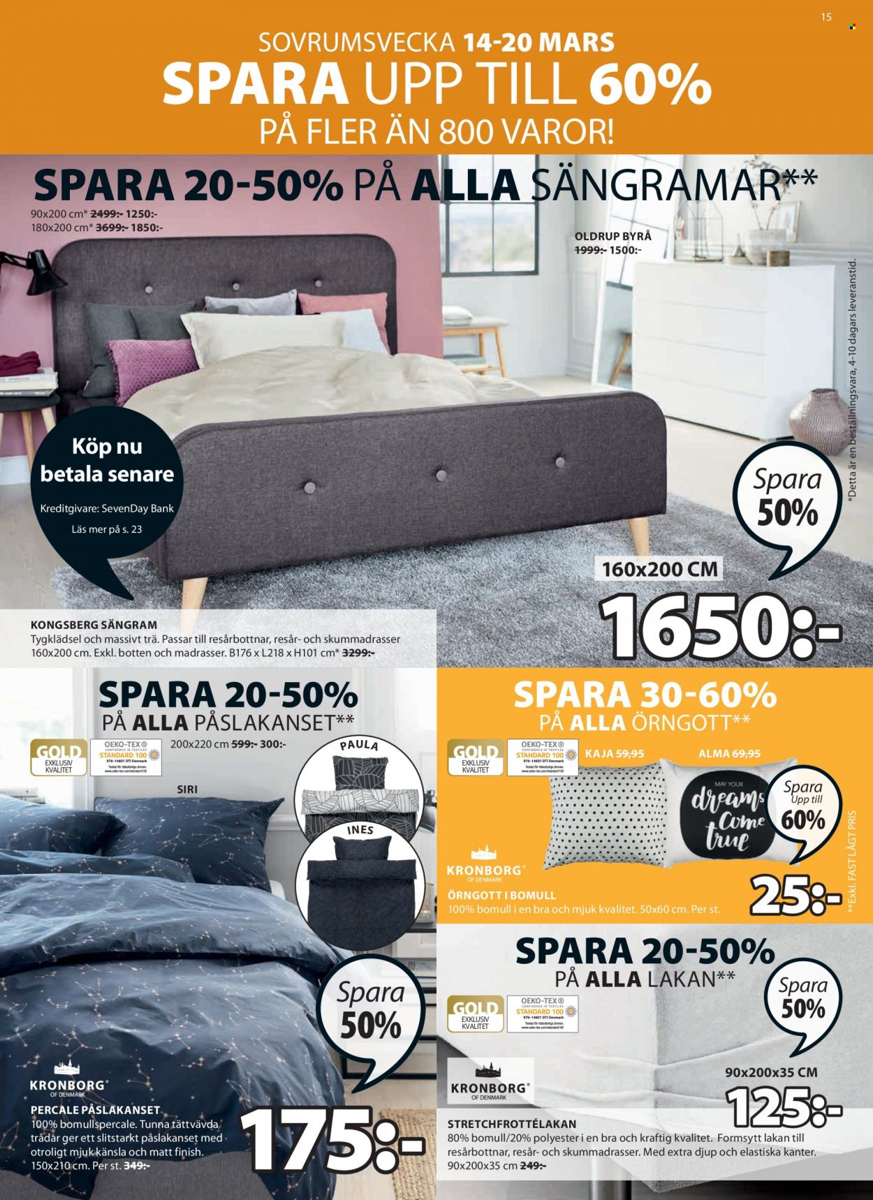 JYSK reklamblad - 14/3 2022 - 27/3 2022. Sida 15