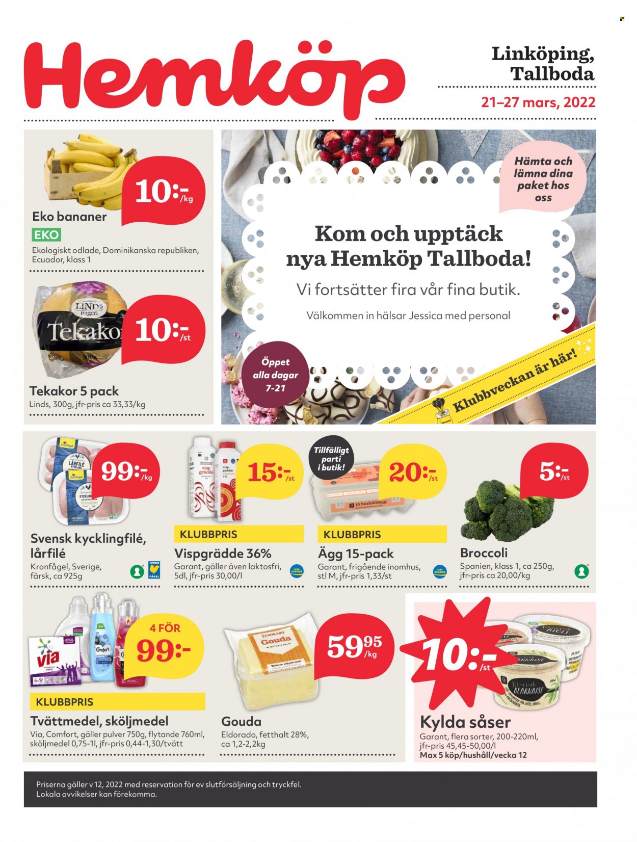 Hemköp reklamblad - 21/3 2022 - 27/3 2022. Sida 1