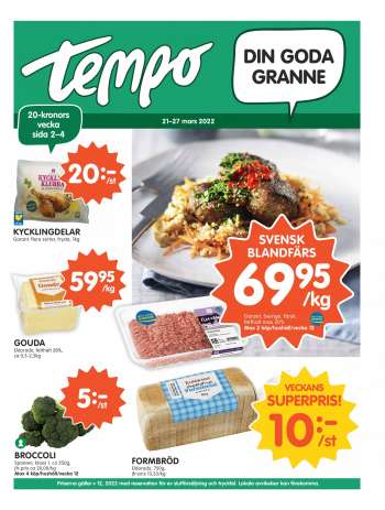 Tempo reklamblad - 21/3 2022 - 27/3 2022.