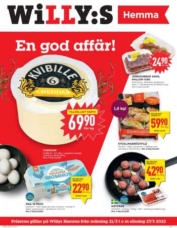Willys Hemma reklamblad - 21/3 2022 - 27/3 2022.