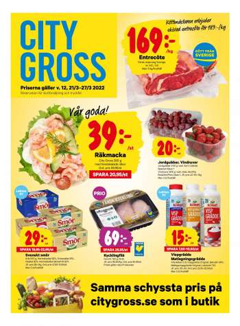 City Gross reklamblad - 21/3 2022 - 27/3 2022.