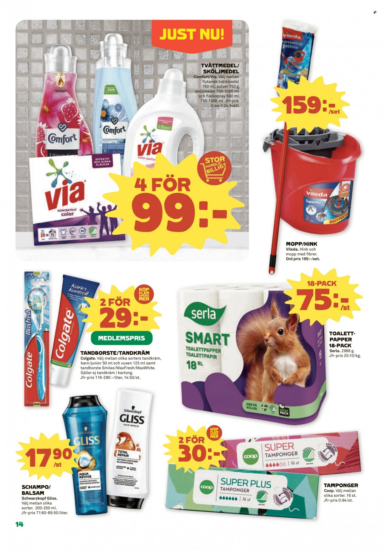 Coop reklamblad - 21/3 2022 - 27/3 2022. Sida 14