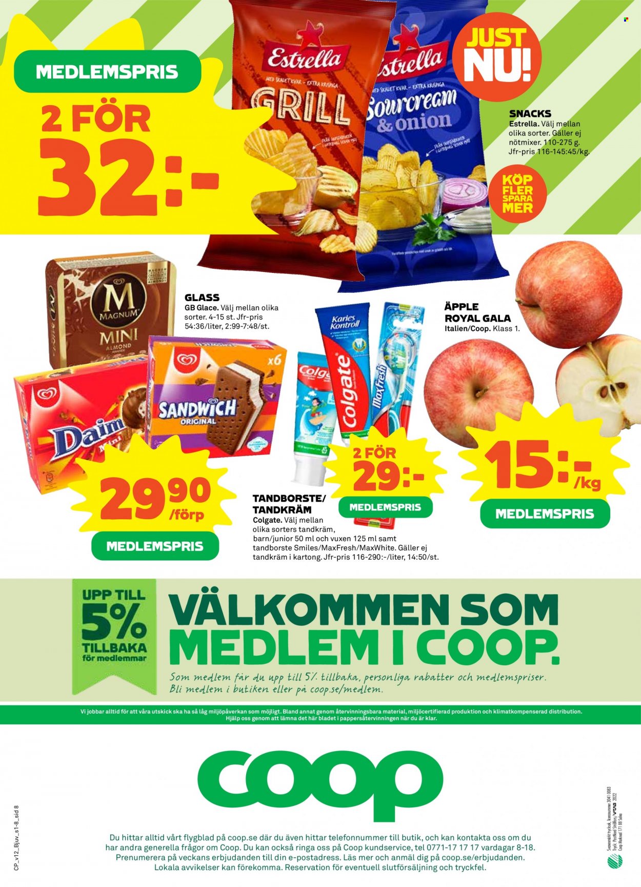Coop reklamblad - 21/3 2022 - 27/3 2022. Sida 8