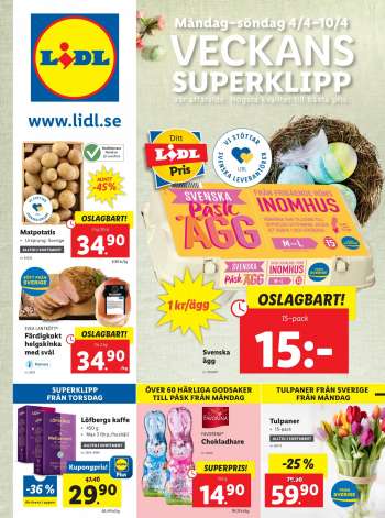 Lidl reklamblad - 4/4 2022 - 10/4 2022.