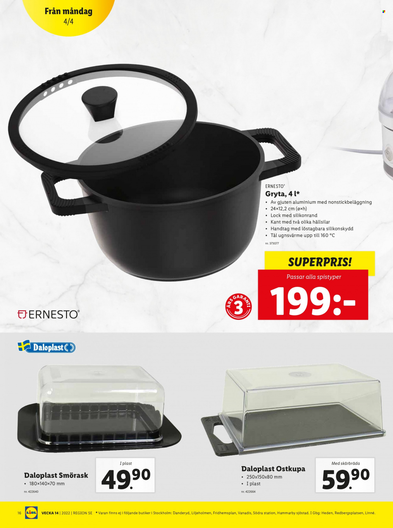 Lidl reklamblad - 4/4 2022 - 10/4 2022. Sida 16