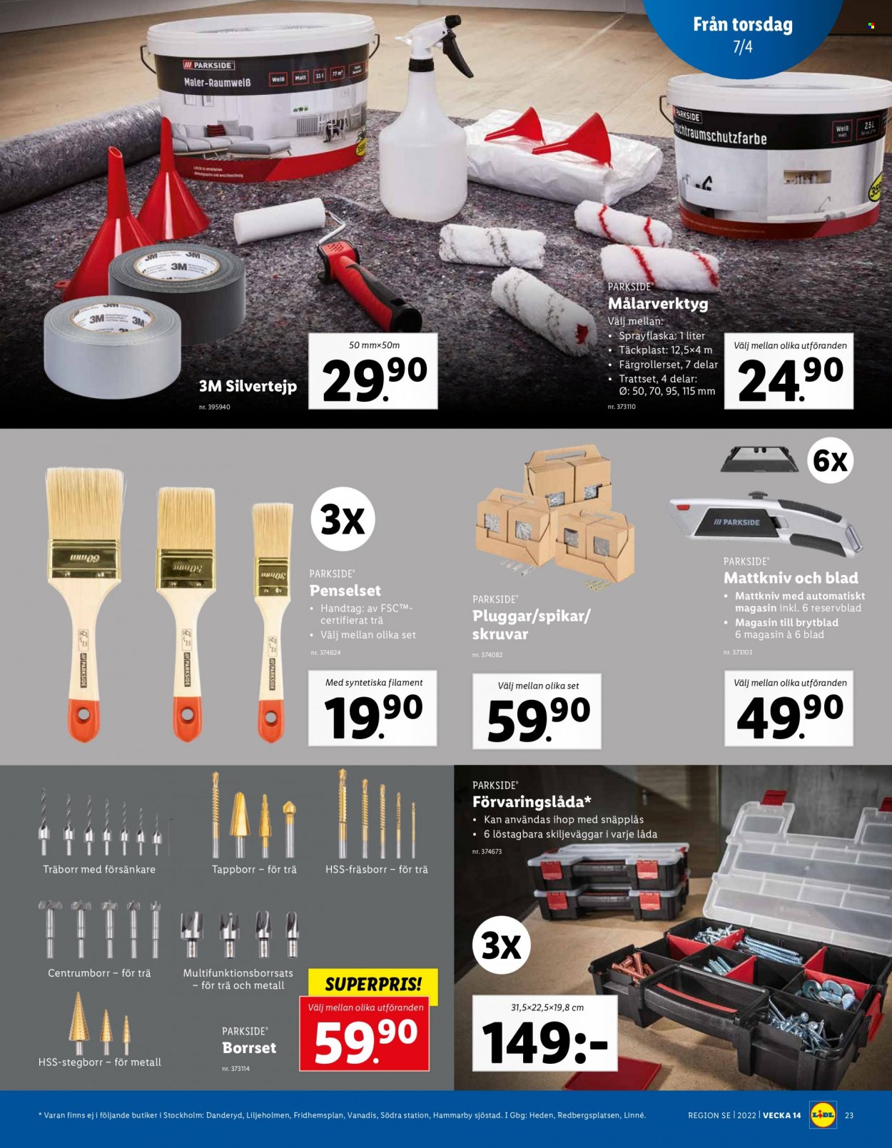 Lidl reklamblad - 4/4 2022 - 10/4 2022. Sida 23