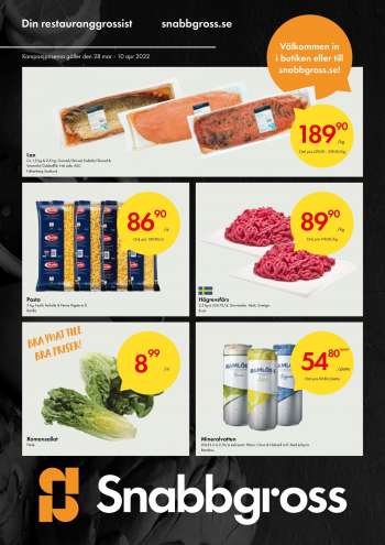 Axfood Snabbgross reklamblad - 28/3 2022 - 10/4 2022.