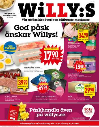 Willys reklamblad - 4/4 2022 - 10/4 2022.