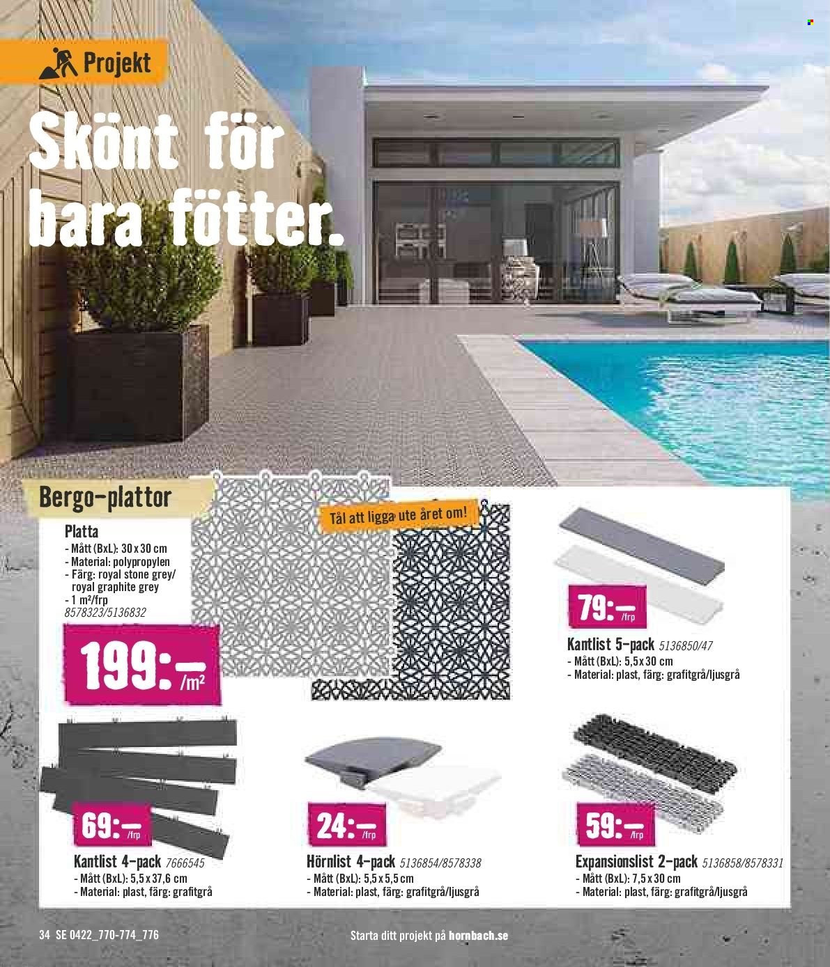 Hornbach reklamblad - 8/4 2022 - 22/4 2022. Sida 34