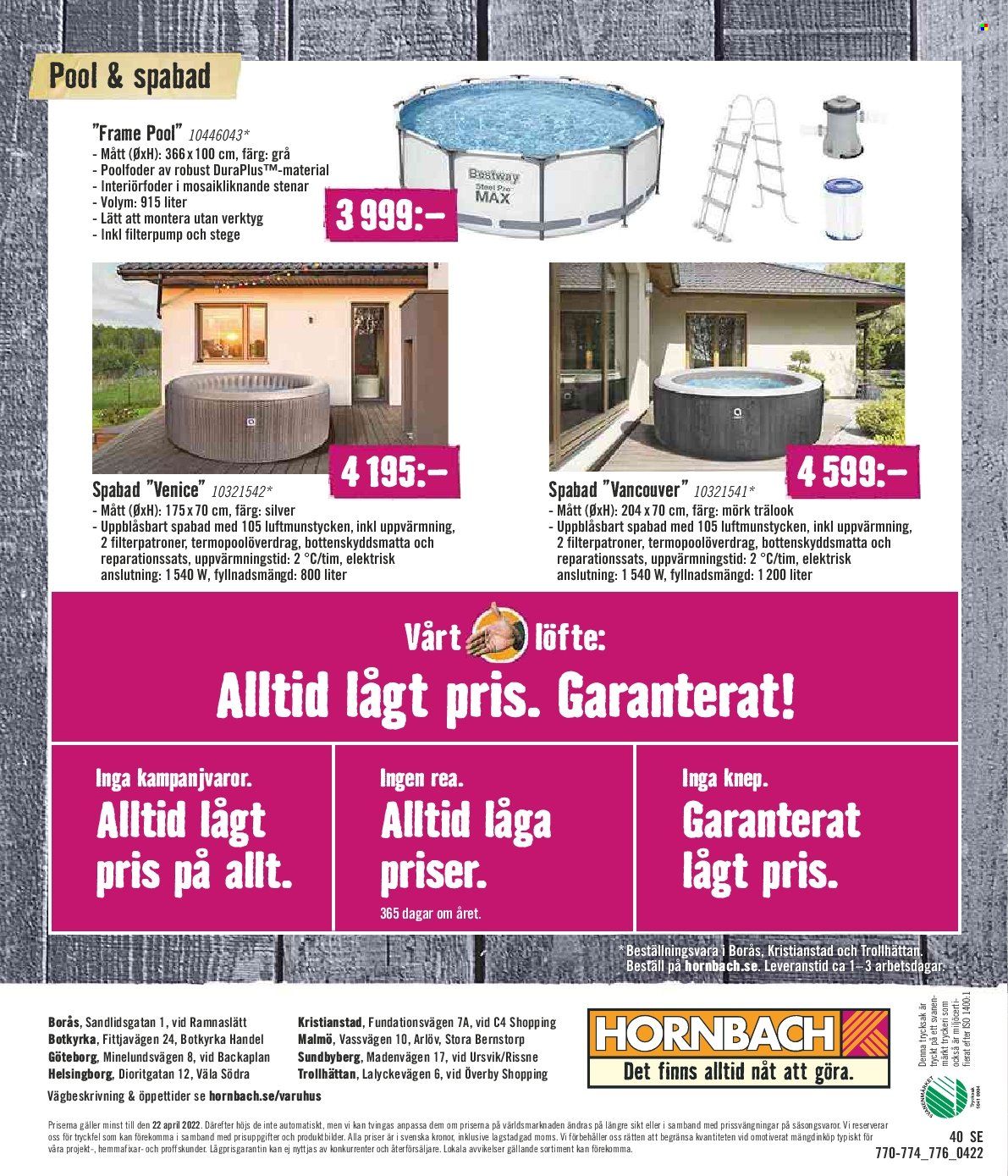 Hornbach reklamblad - 8/4 2022 - 22/4 2022. Sida 40
