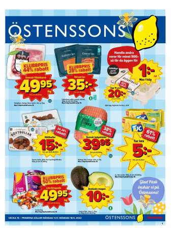 Östenssons reklamblad - 11/4 2022 - 18/4 2022.