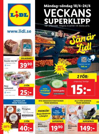 Lidl reklamblad - 18/4 2022 - 24/4 2022.