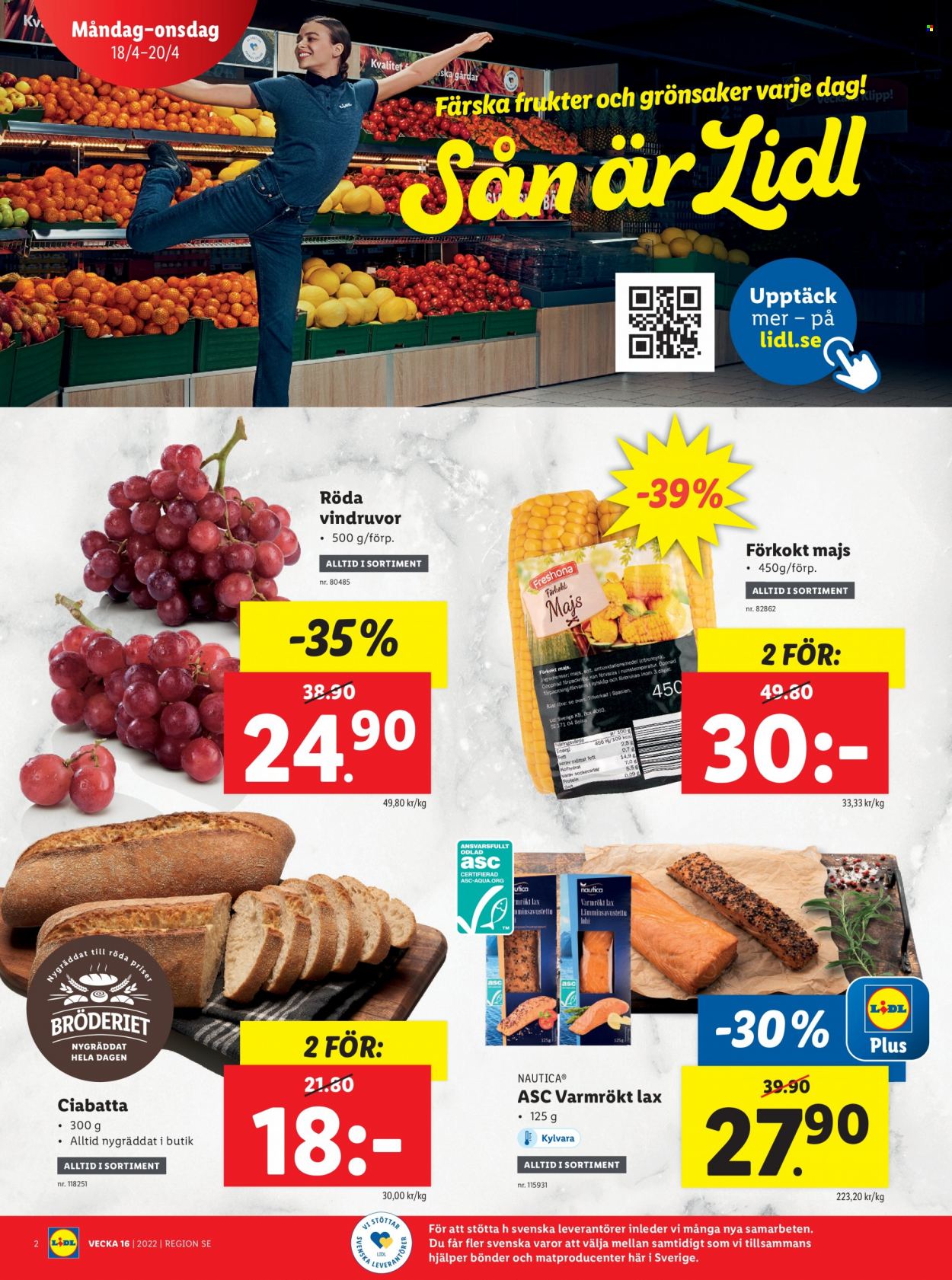 Lidl reklamblad - 18/4 2022 - 24/4 2022. Sida 2