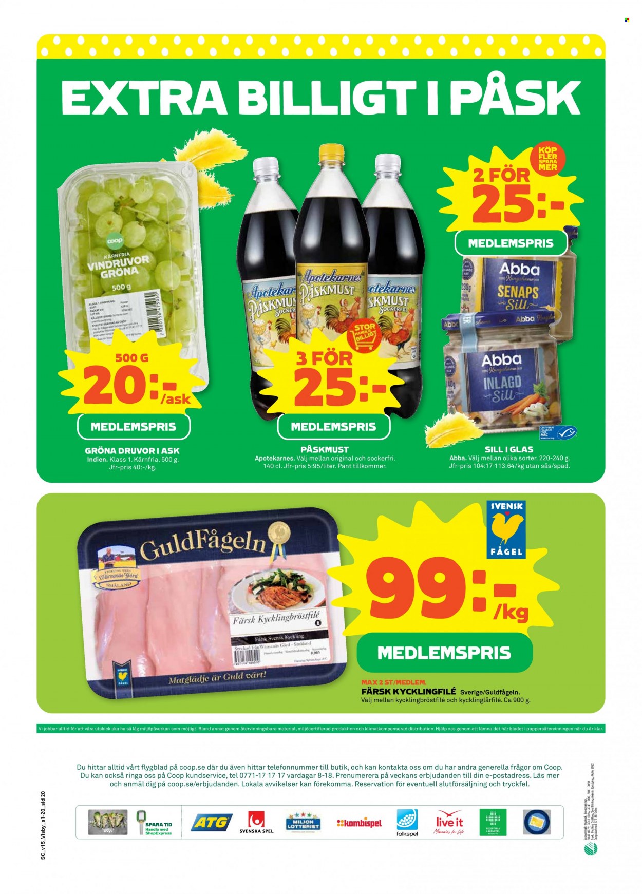 Coop reklamblad - 11/4 2022 - 17/4 2022. Sida 20