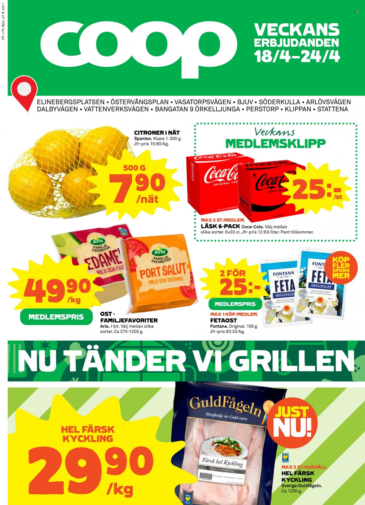 Coop reklamblad - 18/4 2022 - 24/4 2022. Sida 1