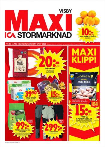 ICA reklamblad - 19/4 2022 - 24/4 2022.