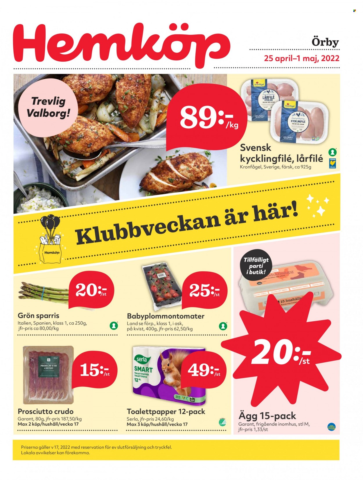 Hemköp reklamblad - 25/4 2022 - 1/5 2022. Sida 1