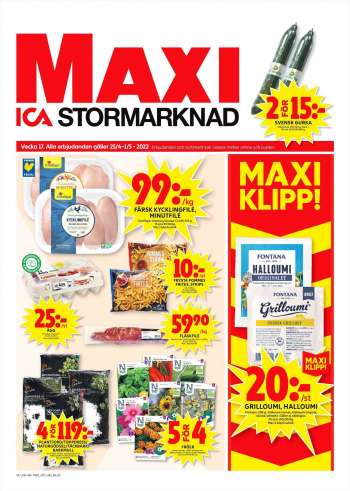 ICA reklamblad - 25/4 2022 - 1/5 2022.