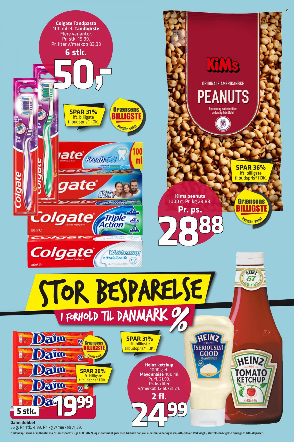 thumbnail - Fleggaard reklamblad - 4/5 2022 - 24/5 2022 - varor från reklamblad - Heinz, ketchup, Via, Colgate, tandborste, tandkräm. Sida 3.