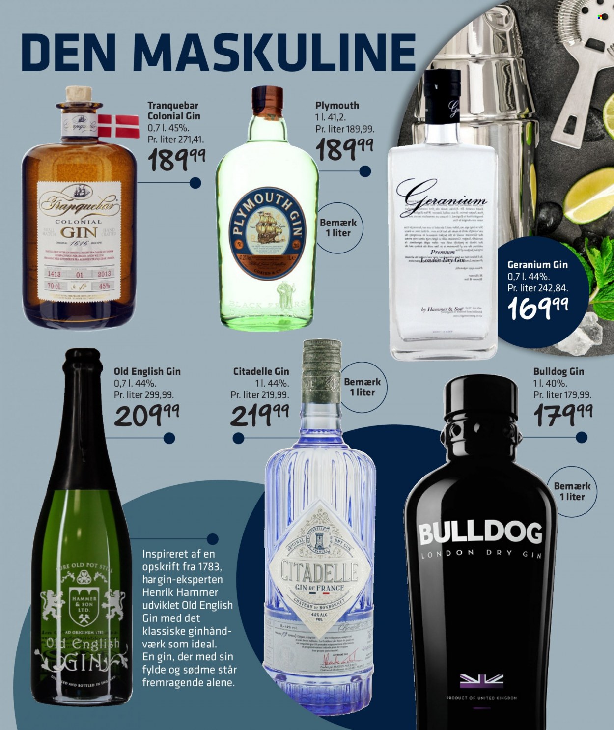 thumbnail - Fleggaard reklamblad - 4/5 2022 - 28/6 2022 - varor från reklamblad - Bulldog, London dry gin, gin. Sida 5.