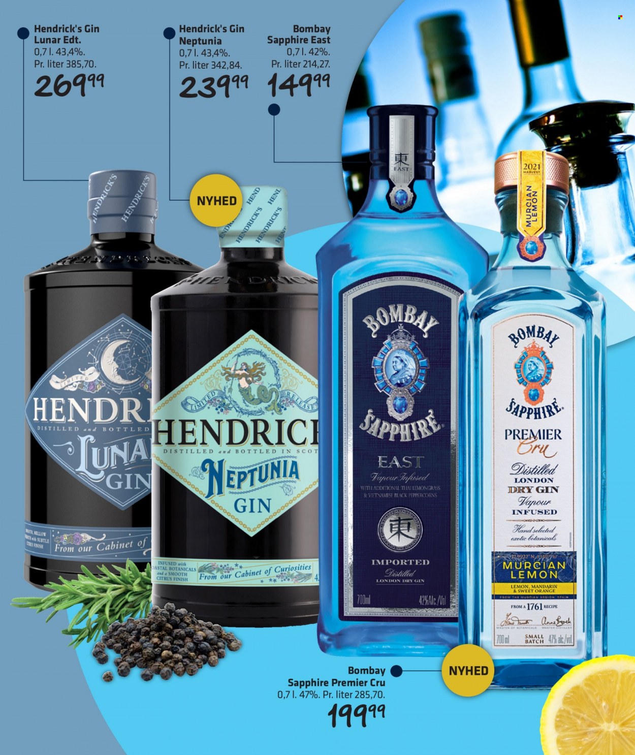 thumbnail - Fleggaard reklamblad - 4/5 2022 - 28/6 2022 - varor från reklamblad - Hendrick’s Gin, London dry gin, gin, Eau de Toilette. Sida 9.