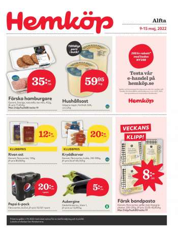 Hemköp reklamblad - 9/5 2022 - 15/5 2022.