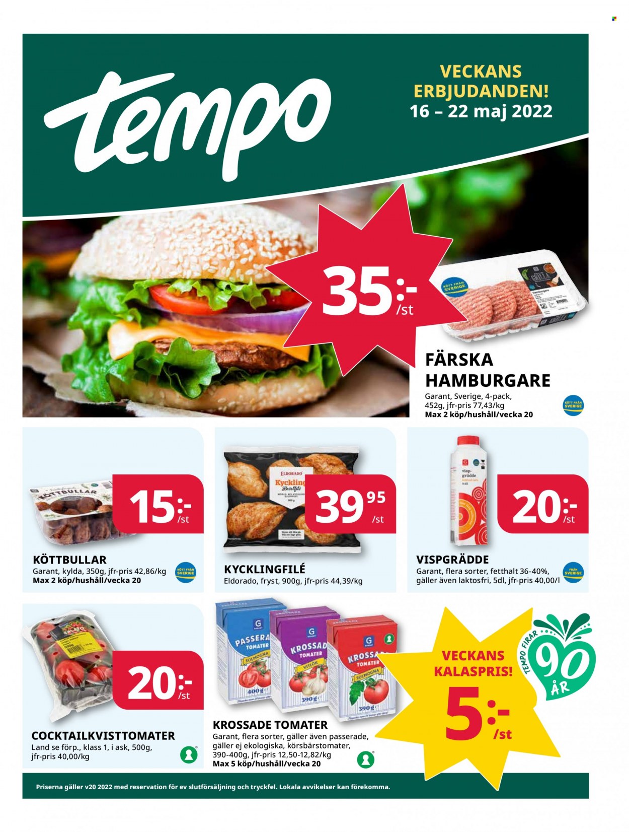 Tempo reklamblad - 16/5 2022 - 22/5 2022. Sida 1