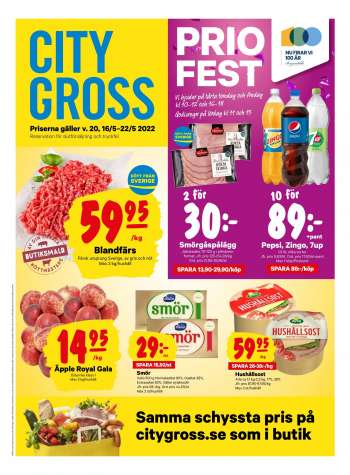 City Gross reklamblad - 16/5 2022 - 22/5 2022.