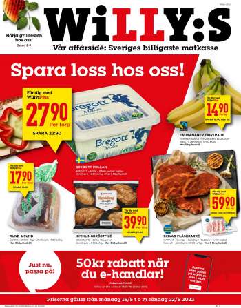 Willys reklamblad - 16/5 2022 - 22/5 2022.